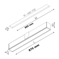 Lampa wpuszczana w sufit Set Raw Mini 87 Led  30385  Aqform