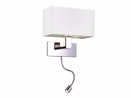 Kinkiet biały regulowany do sypialni MARTENS WALL LED WHITE   AZZARDO AZ1526