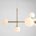 Lampa wisząca 6 żarówek Dione złota 1092K30 Aldex