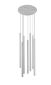 LASER white VII  8918  lampa wisząca biała  NOWODVORSKI