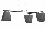 Lampa wisząca na 3 żarówki z abażurami Karo K3