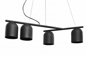 Lampa wisząca metalowa na 4 żarówki Mono 4/S