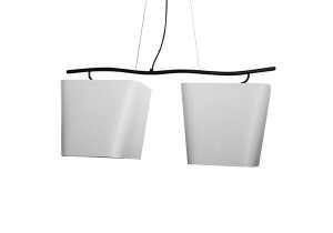 Lampa wisząca na 2 żarówki z abażurami Karo K2