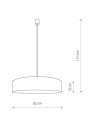 TURDA white  8945  lampa wisząca biała  NOWODVORSKI