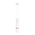 VIDAR white  MLP 5408  lampa wisząca biały/drewno  MILAGRO