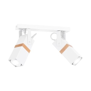 VIDAR white  MLP 5406  lampa sufitowa regulowana biały/drewno  MILAGRO