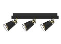 RICK  ML5567  lampa sufitowa regulowana czarno-złota  MILAGRO