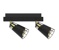 RICK  ML5566  lampa sufitowa regulowana czarno-złota  MILAGRO
