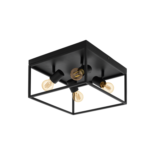 Silentina 98334 lampa sufitowa czarna Eglo
