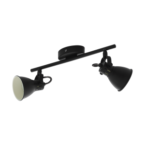 SERAS 2  98398  lampa sufitowa led regulowana czarna  EGLO