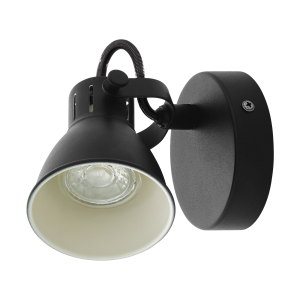 SERAS 2  98397  kinkiet led regulowany czarny  EGLO