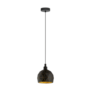 ROCCAFORTE  33345  lampa wisząca czarno-złota  EGLO