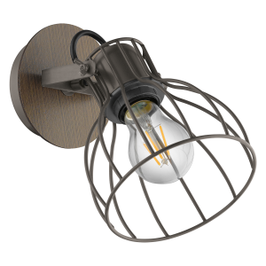 SAMBATELLO  98134  kinkiet drewno/stal  EGLO