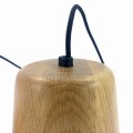 Lampa wisząca drewniana 1XGU10  dębowa  IGLOO  HAND MADE