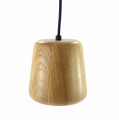 Lampa wisząca drewniana 1XGU10  dębowa  IGLOO  HAND MADE