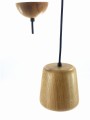 Lampa wisząca drewniana 1XGU10  dębowa  IGLOO  HAND MADE