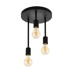 Lampa sufitowa czarna  Wilmcote  43126 Eglo