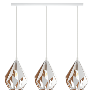Lampa wisząca biały/złoty Carlton 1  43002 EGLO