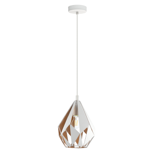 Lampa wisząca  Carlton 1 biało/złota 43001 EGLO
