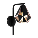 CARLTON 4  43057  kinkiet czarny/miedziany  EGLO