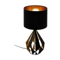 CARLTON 5  43077  lampa stołowa czarny/miedziany  EGLO