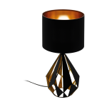 CARLTON 5  43077  lampa stołowa czarny/miedziany  EGLO