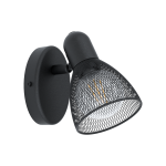 CAROVIGNO 98621  kinkiet regulowany czarny  EGLO