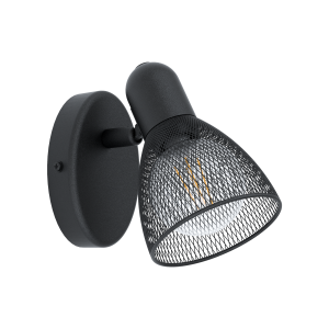 CAROVIGNO 98621  kinkiet regulowany czarny  EGLO