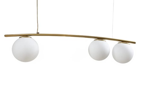 Zdjęcie lampy wisząca LUMIO typ : LU 3 na 3 żarówki złota HP