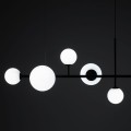 Lampa wisząca na 6 żarówek Dione czarna  1092K1 Aldex