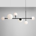 Lampa wisząca na 6 żarówek Dione czarna  1092K1 Aldex