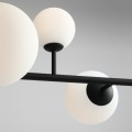 Lampa wisząca na 6 żarówek Dione czarna  1092K1 Aldex