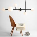 Lampa wisząca na 6 żarówek Dione czarna  1092K1 Aldex
