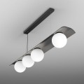 Lampa wisząca Modern Ball WP x4 LED asymetryczny układ kloszy 59823 Aqform