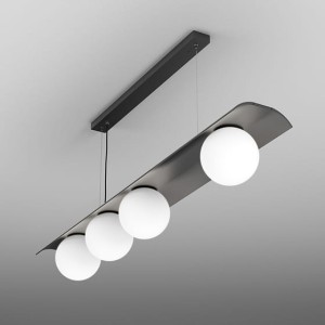 Lampa wisząca Modern Ball WP x4 LED asymetryczny układ kloszy 59823 Aqform
