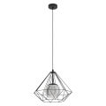 Lampa wisząca 1XE27 ażurowa ze szklanym kloszem  Vernham 43481