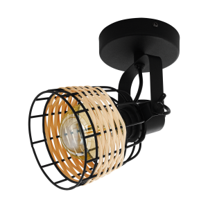 Kinkiet , lampa  natynkowa rattan ANWICK 1 43324 EGLO