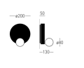 Lamp natynkowa Firefly K kinkiet led 26.2101 Chors