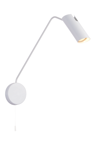 Lampa natynkowa Futuro 1 kinkiet biały z wysięgnikiem  LP-17001/1WL WH
