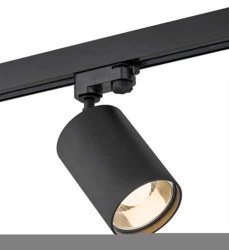 Lampa do szyny 3 fazowej Reflektor regulowany do szynoprzewodu E27 czarny BERGEN 4306 Argon