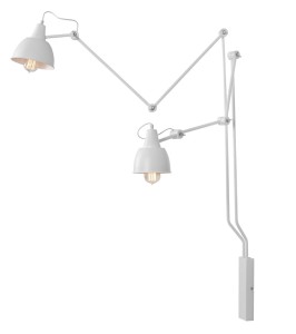 Aida  łamany większy biały (biały środek kloszy, średnica 17, 14 cm) 814D kinkiet Aldex