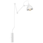 Aida łamany średni biały (biały środek klosza, średnica 17 cm) 814C1 kinkiet Aldex