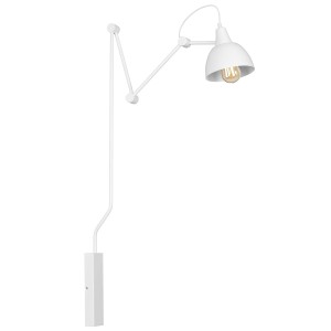 Aida łamany średni biały (biały środek klosza, średnica 17 cm) 814C1 kinkiet Aldex