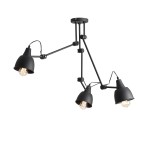 Aida black lampa sufitowa plafon 3 pł. 842PL_E Aldex