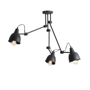 Aida black lampa sufitowa plafon 3 pł. 842PL_E Aldex