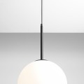 Lampa na 1 klosz ø 30 cm wisząca czarna Bosso  1087G1  Aldex