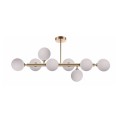 Żyrandol Dorado 8 żar.  lampa  wisząca złota klosze kule LP-002/8P