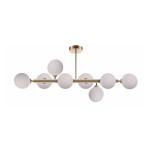 Żyrandol Dorado 8 żar.  lampa  wisząca złota klosze kule LP-002/8P