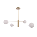 Żyrandol Dorado 4 żar. lampa  wisząca złota klosze kule LP-002/4P