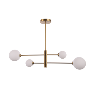 Żyrandol Dorado 4 żar. lampa  wisząca złota klosze kule LP-002/4P